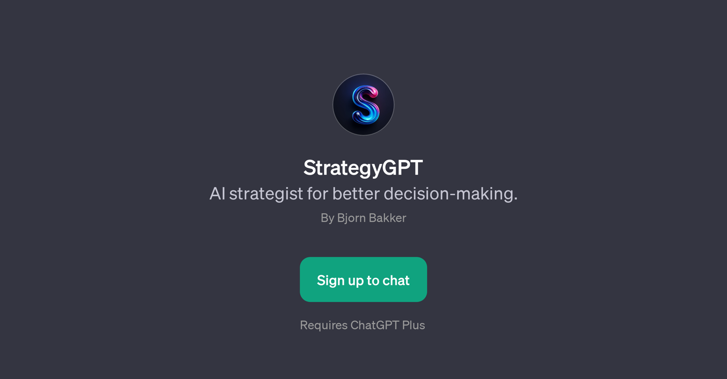 StrategyGPT website