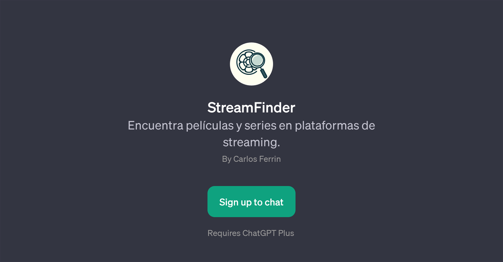 StreamFinder website