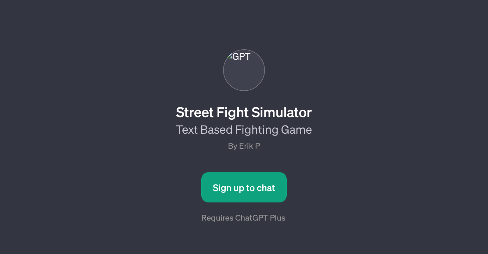 Street Fight Simulator website