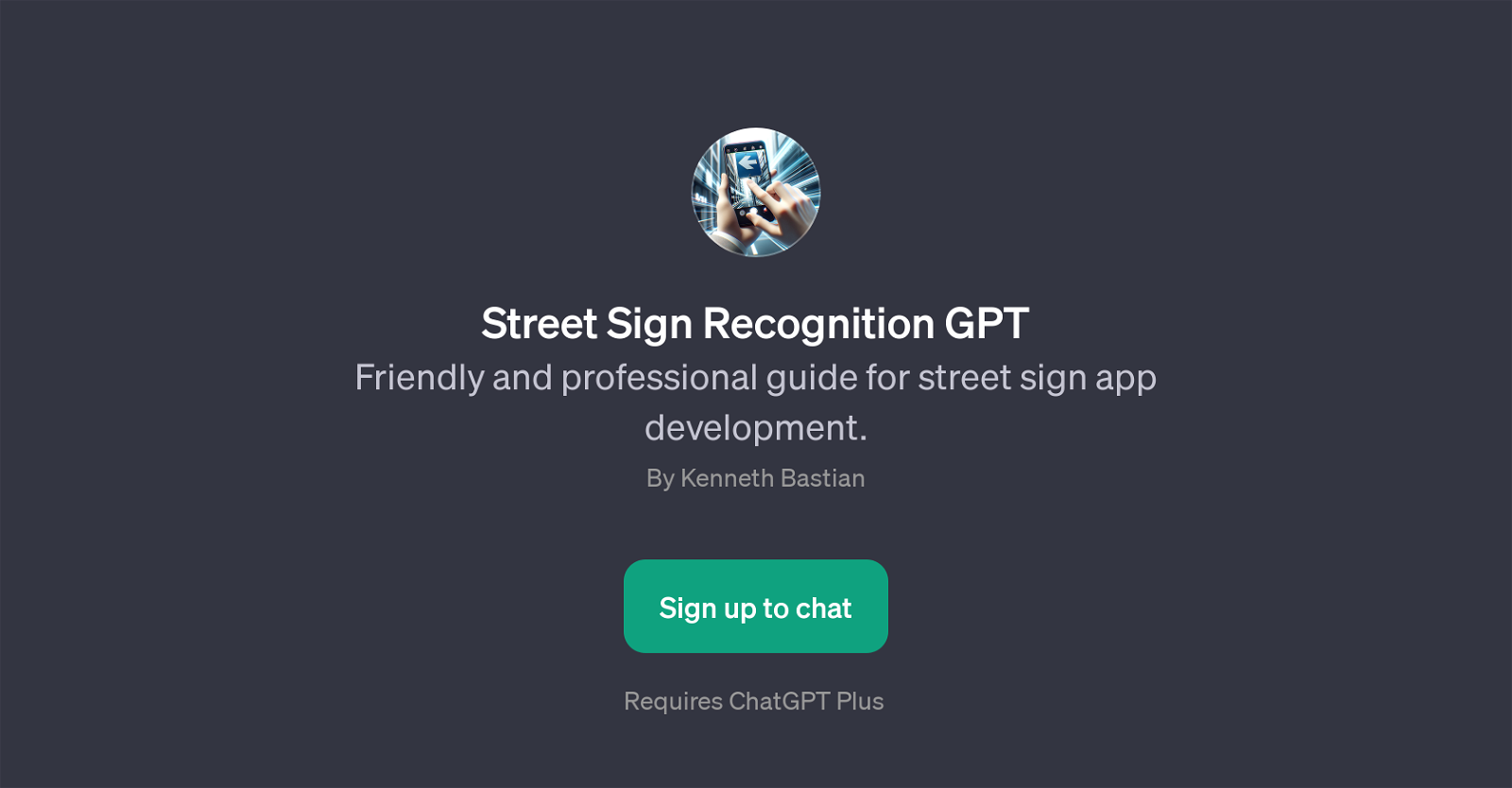 Street Sign Recognition GPT website