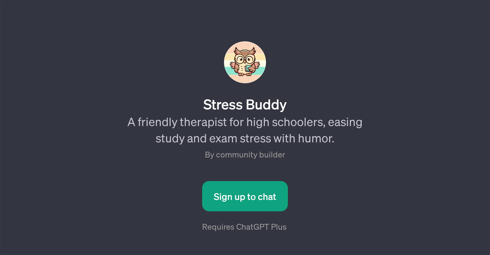 Stress Buddy website