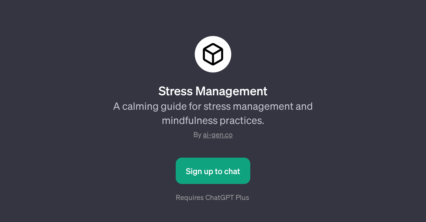 Stress Management website