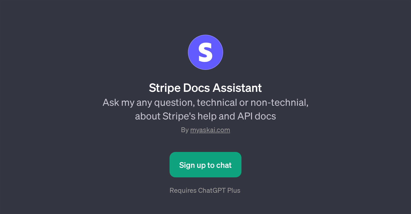 Stripe Docs Assistant website