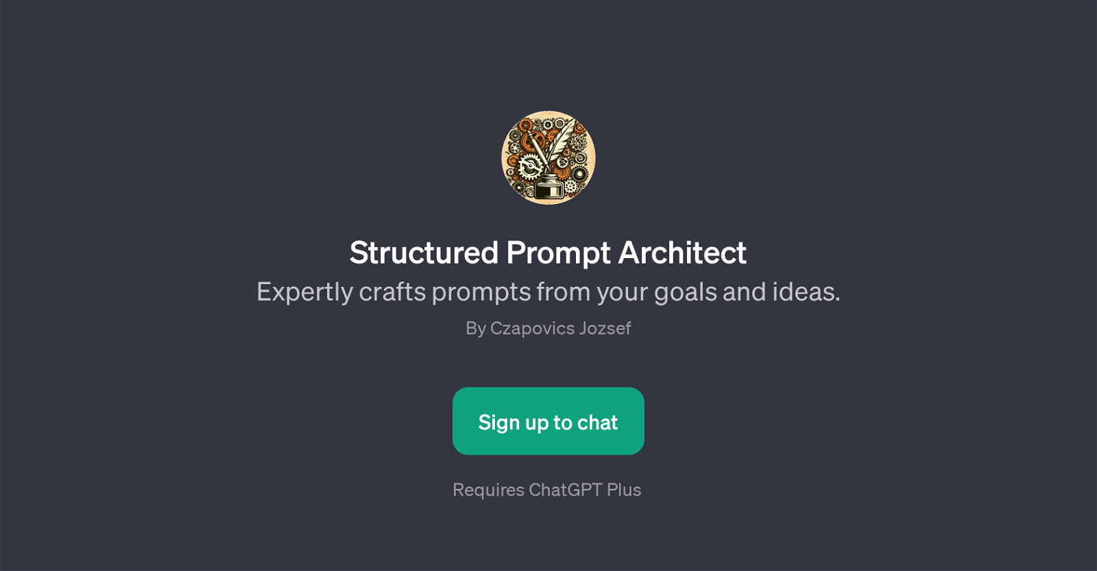 Structured Prompt Architect website