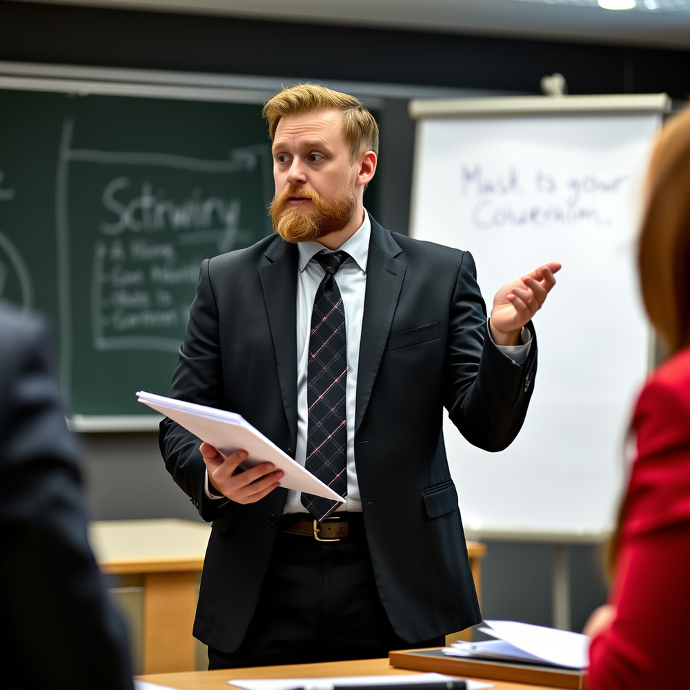 Student at university website