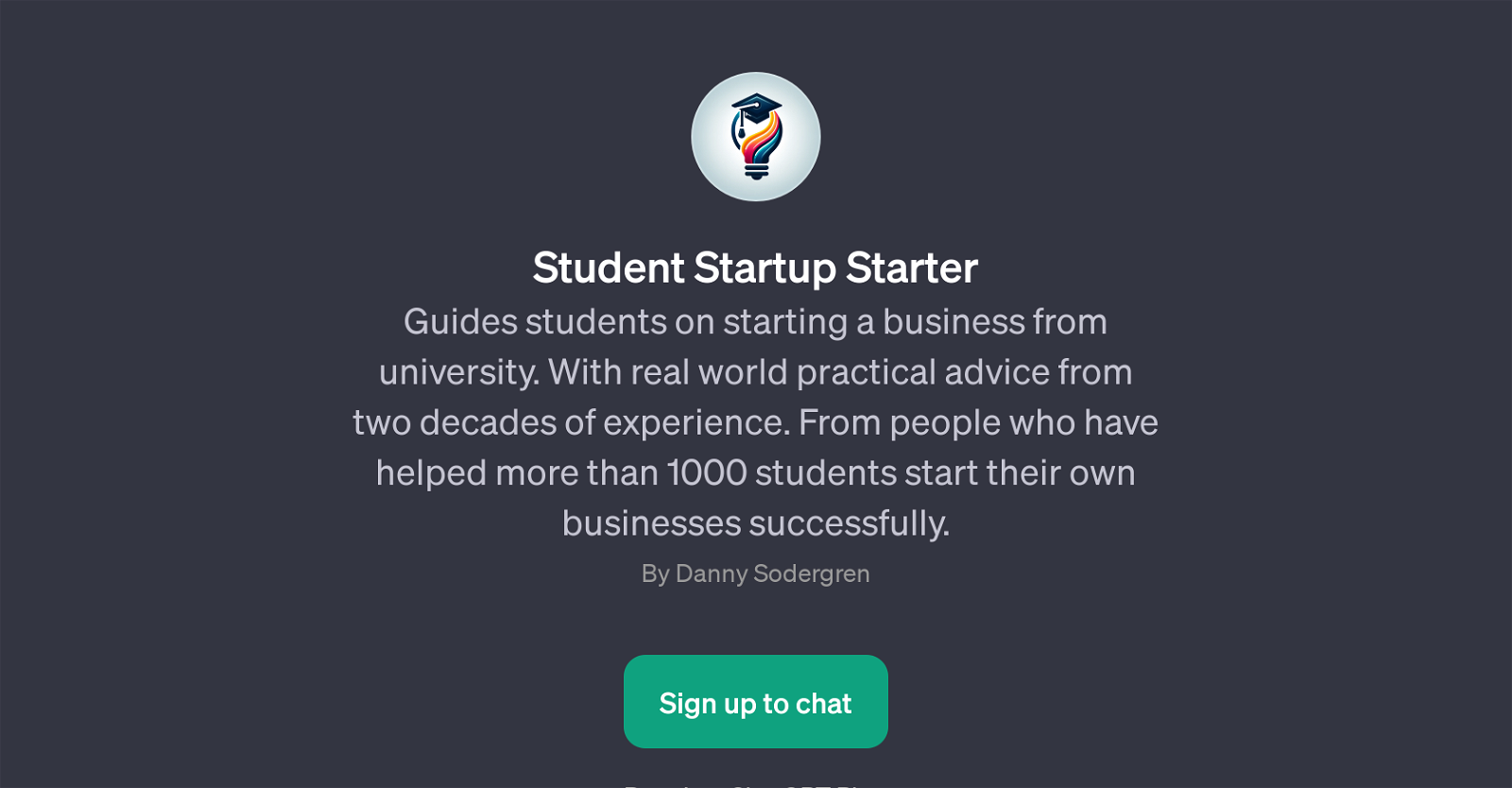 Student Startup Starter website