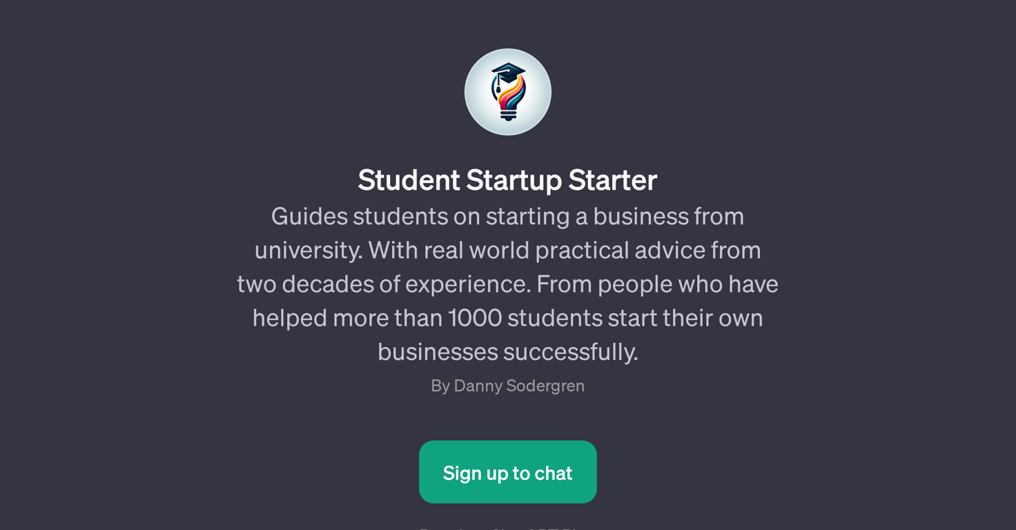 Student Startup Starter website