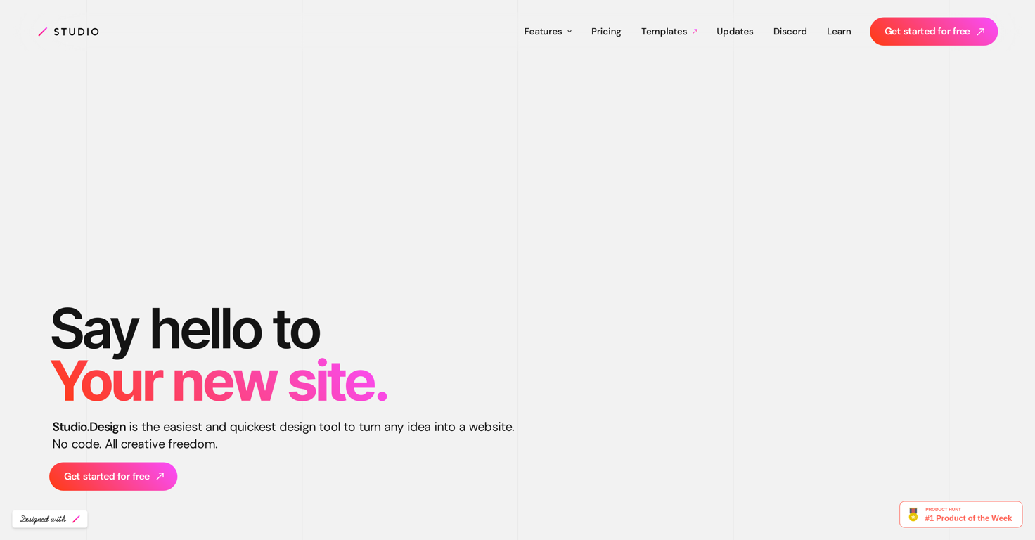 Studio Design website