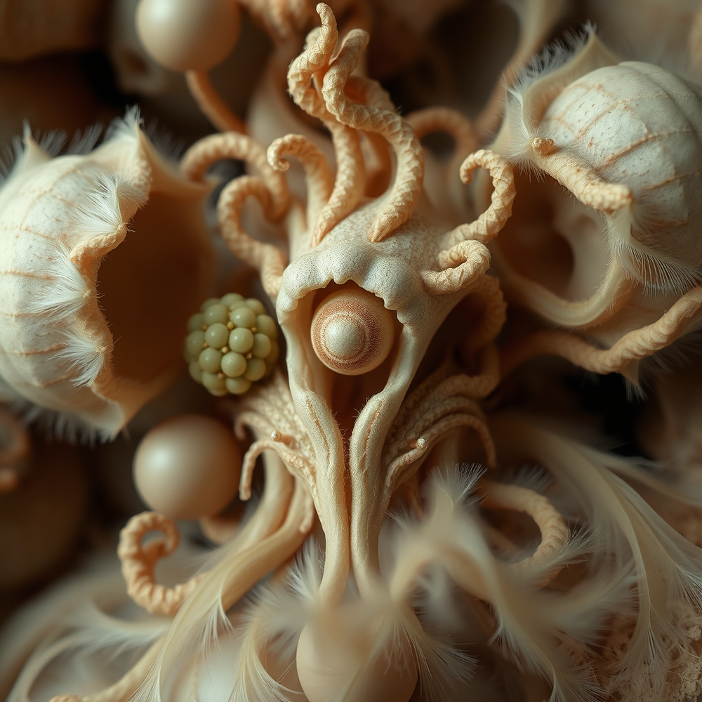 Studio Organic Rift - Uncanny Organic Surrealism With Ambiguous Forms, Muted Chroma, And Dreamlike Dimensional Texture website