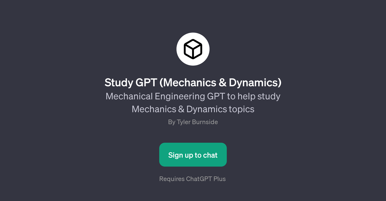Study GPT (Mechanics & Dynamics) website