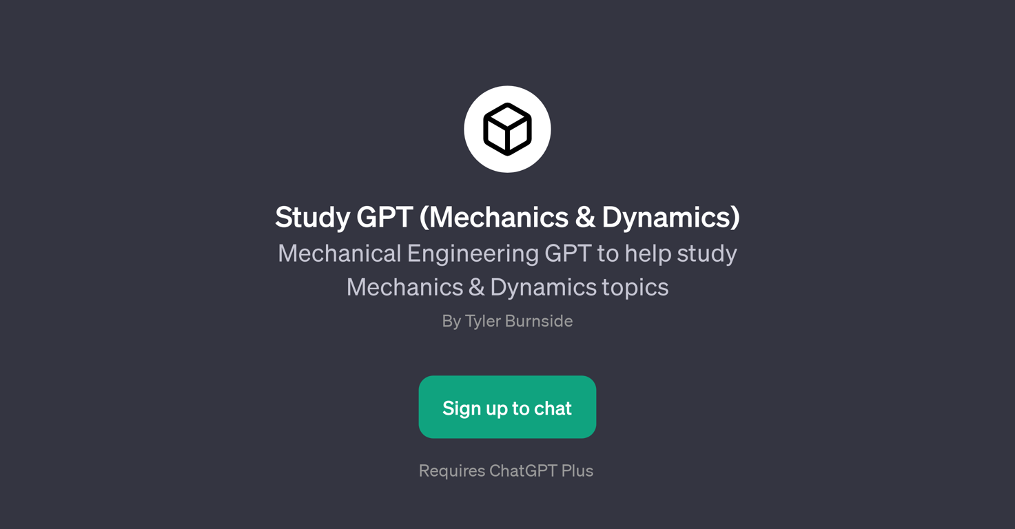 Study GPT (Mechanics & Dynamics) website