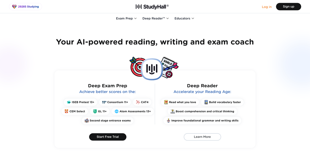 Studyhall AI website
