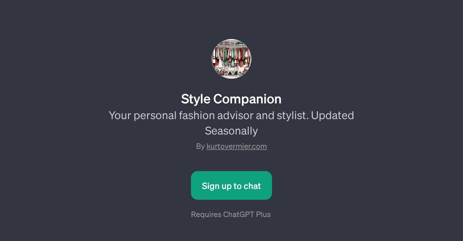 Style Companion website