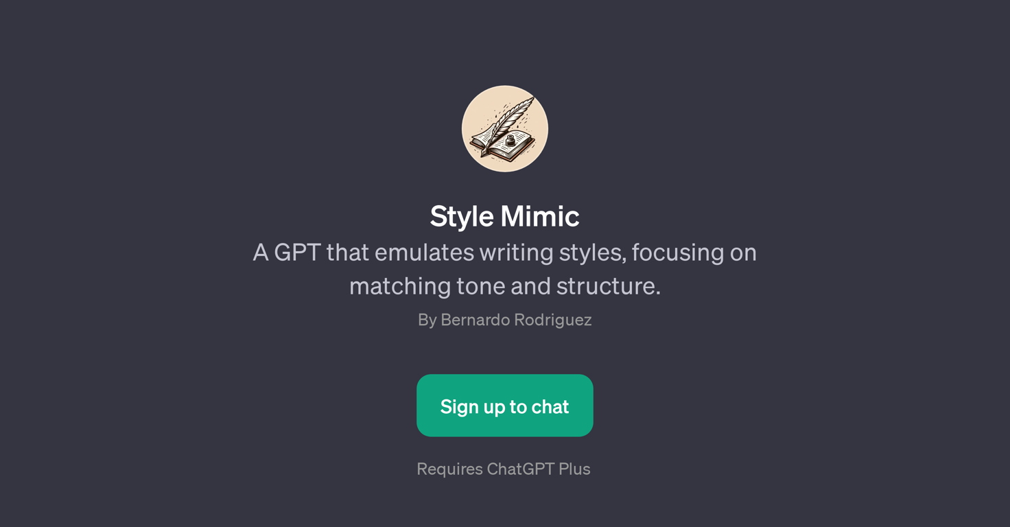 Style Mimic website