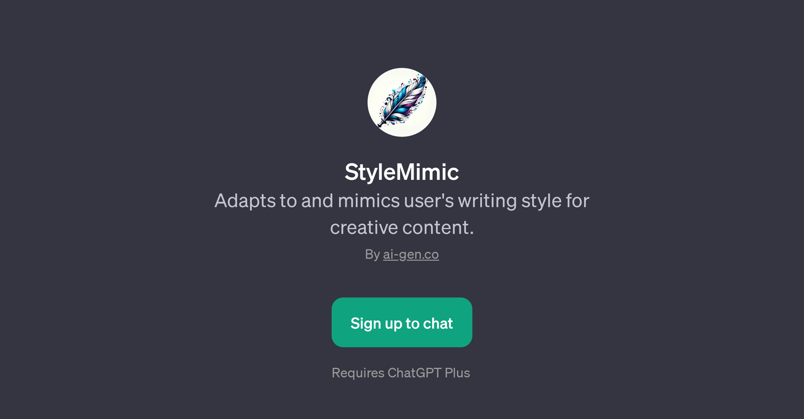 StyleMimic website
