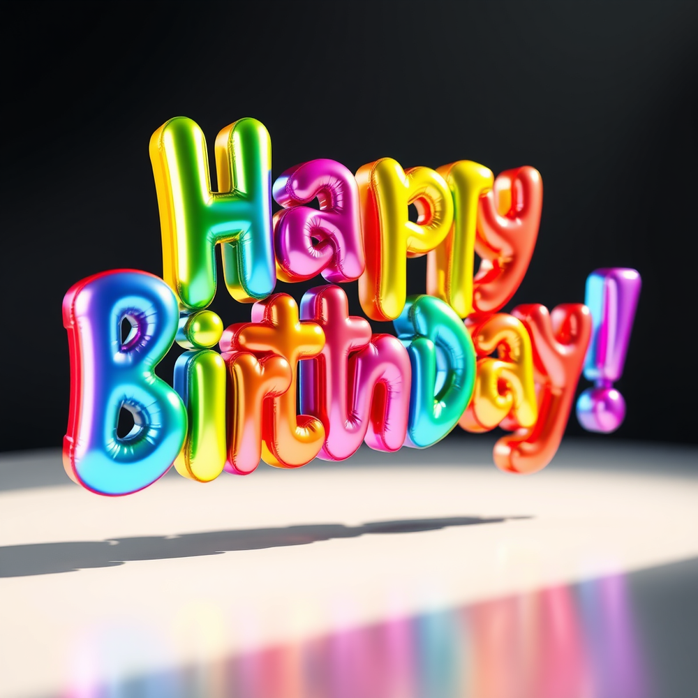 stylized balloon-shaped lettering website