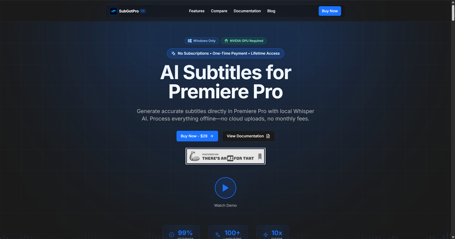 SubGetPro website