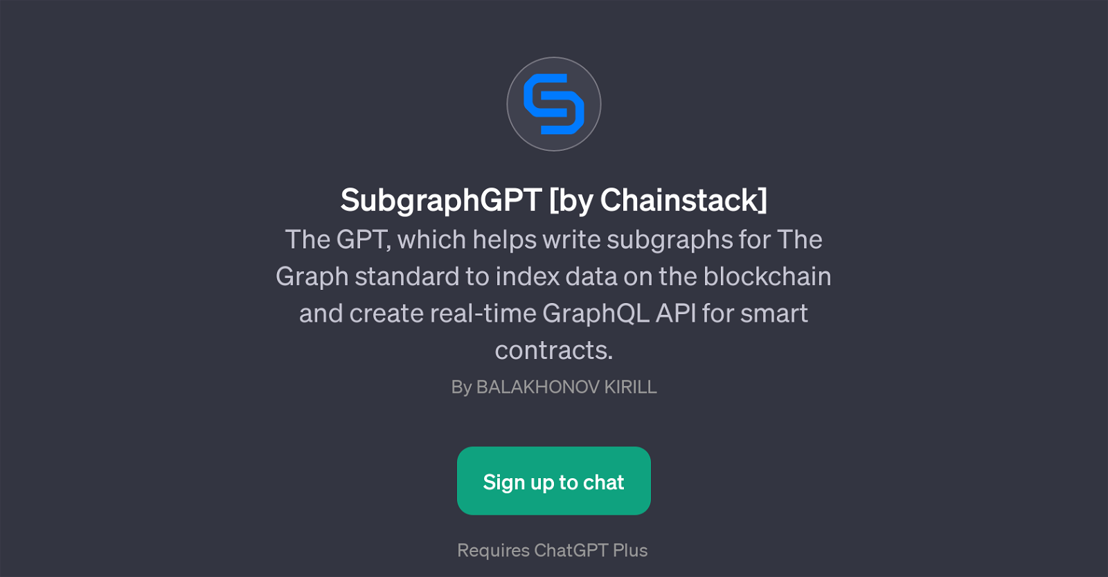SubgraphGPT website