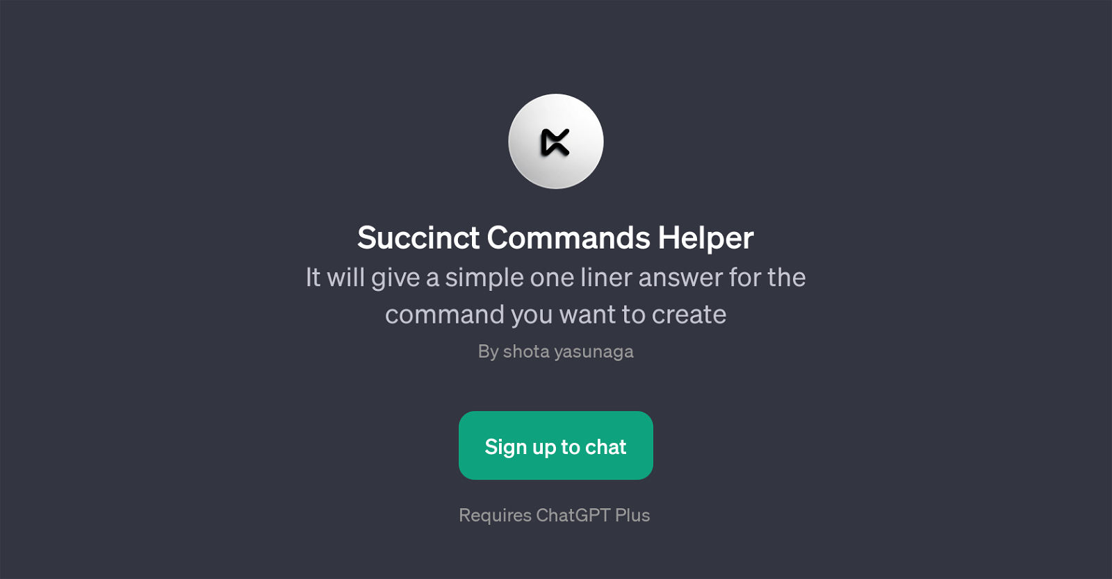 Succinct Commands Helper website