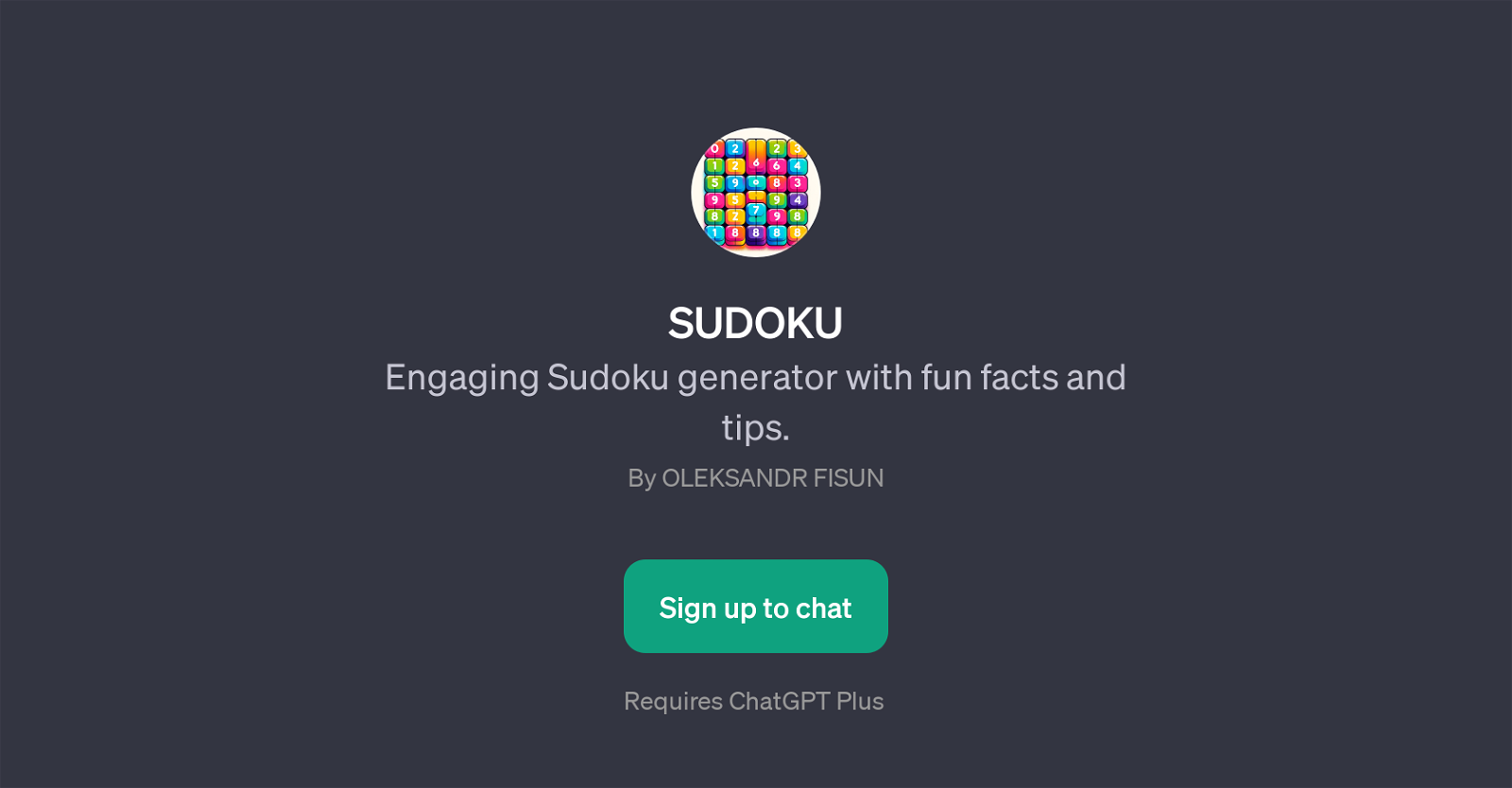 SUDOKU website