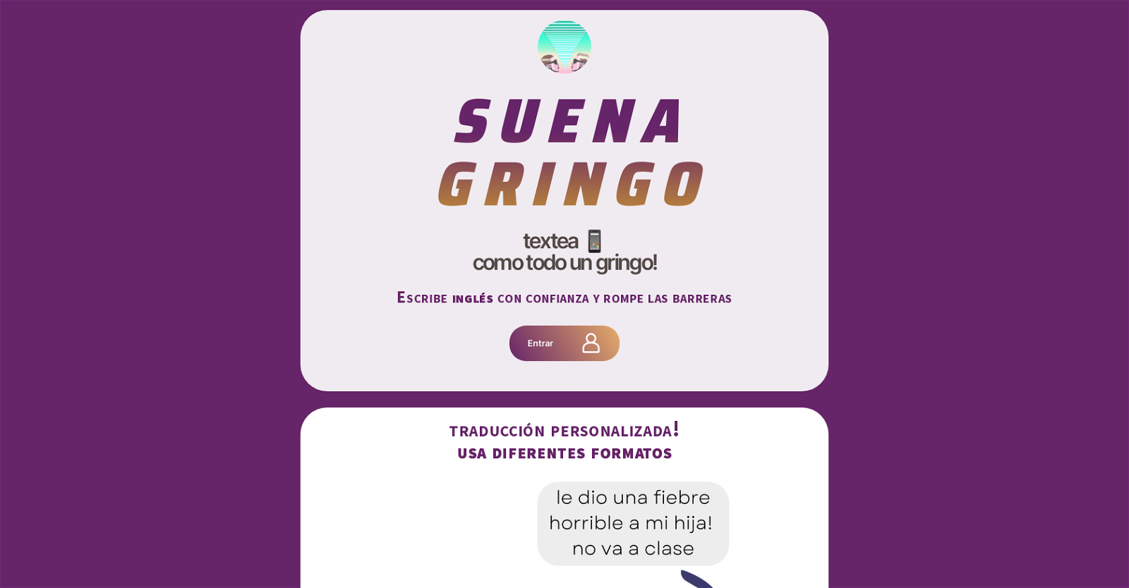 SuenaGringo AI website