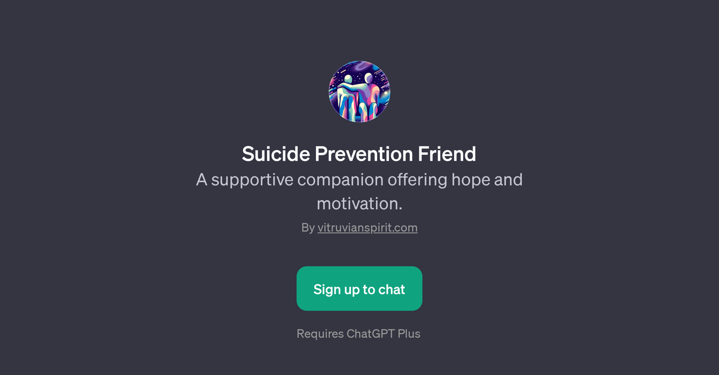 Suicide Prevention Friend website