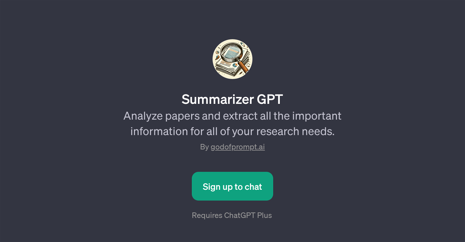 Summarizer GPT website