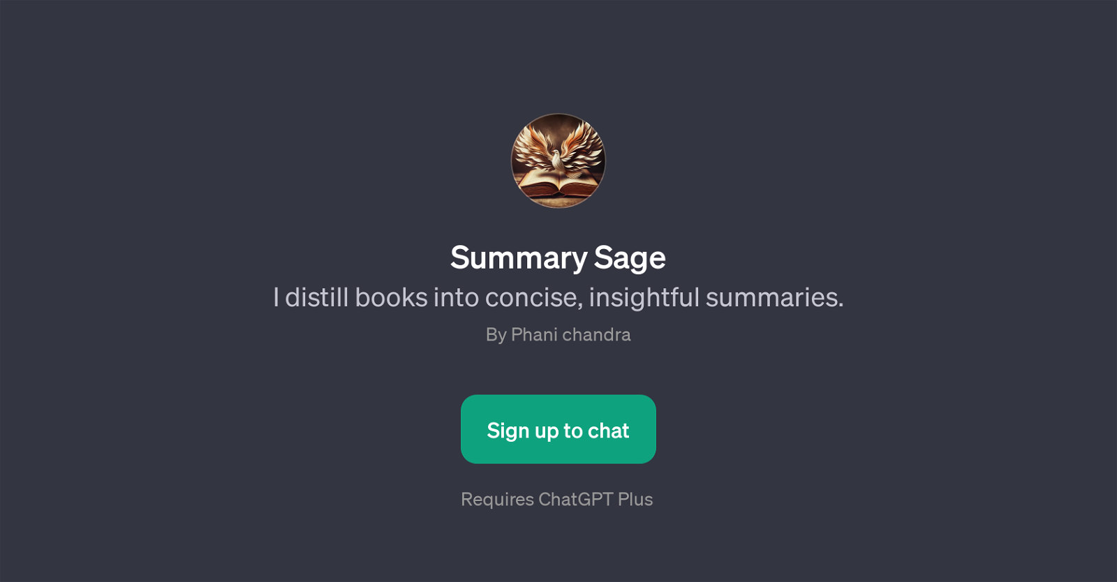 Summary Sage website