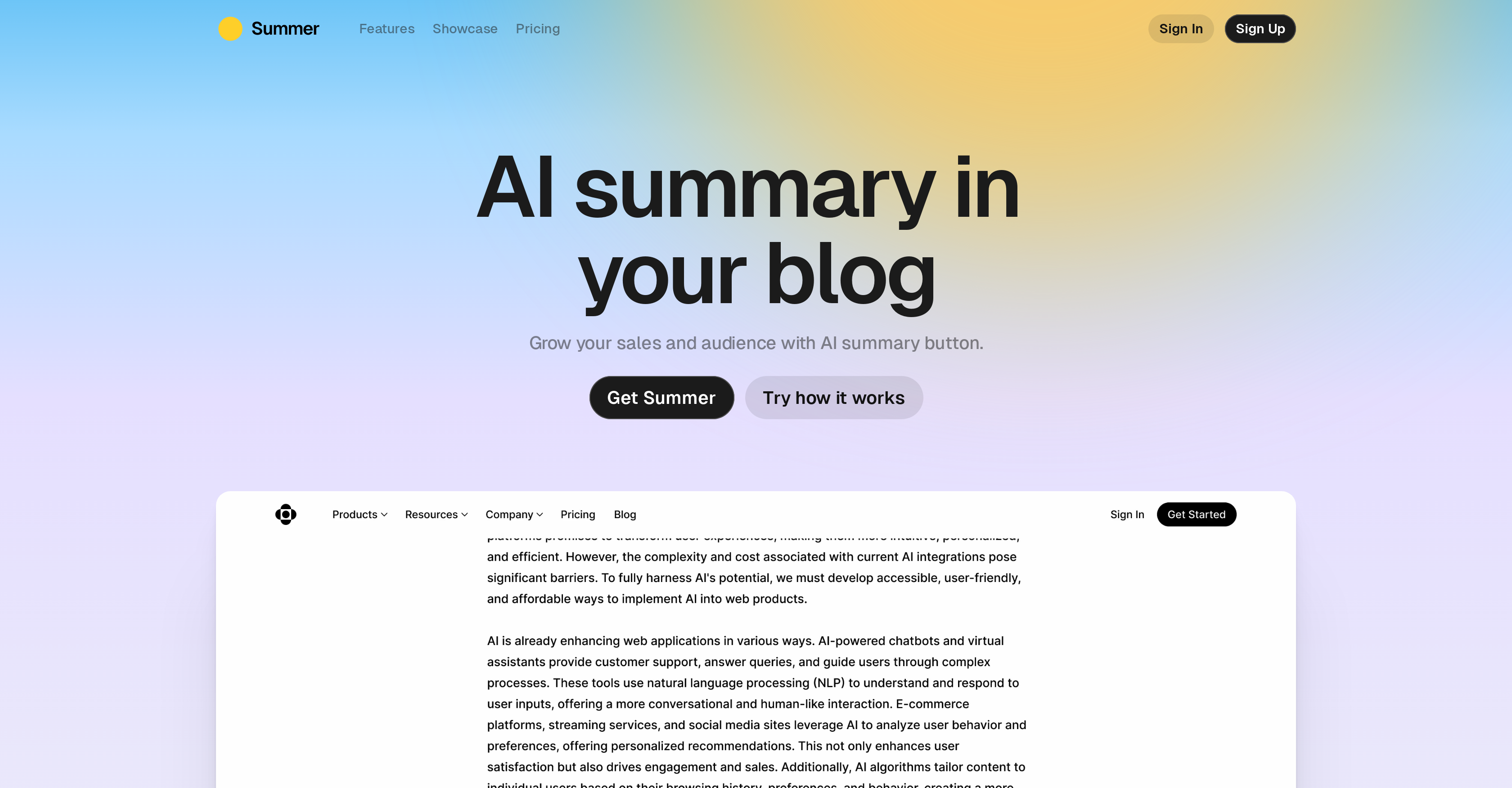 Summer AI logo