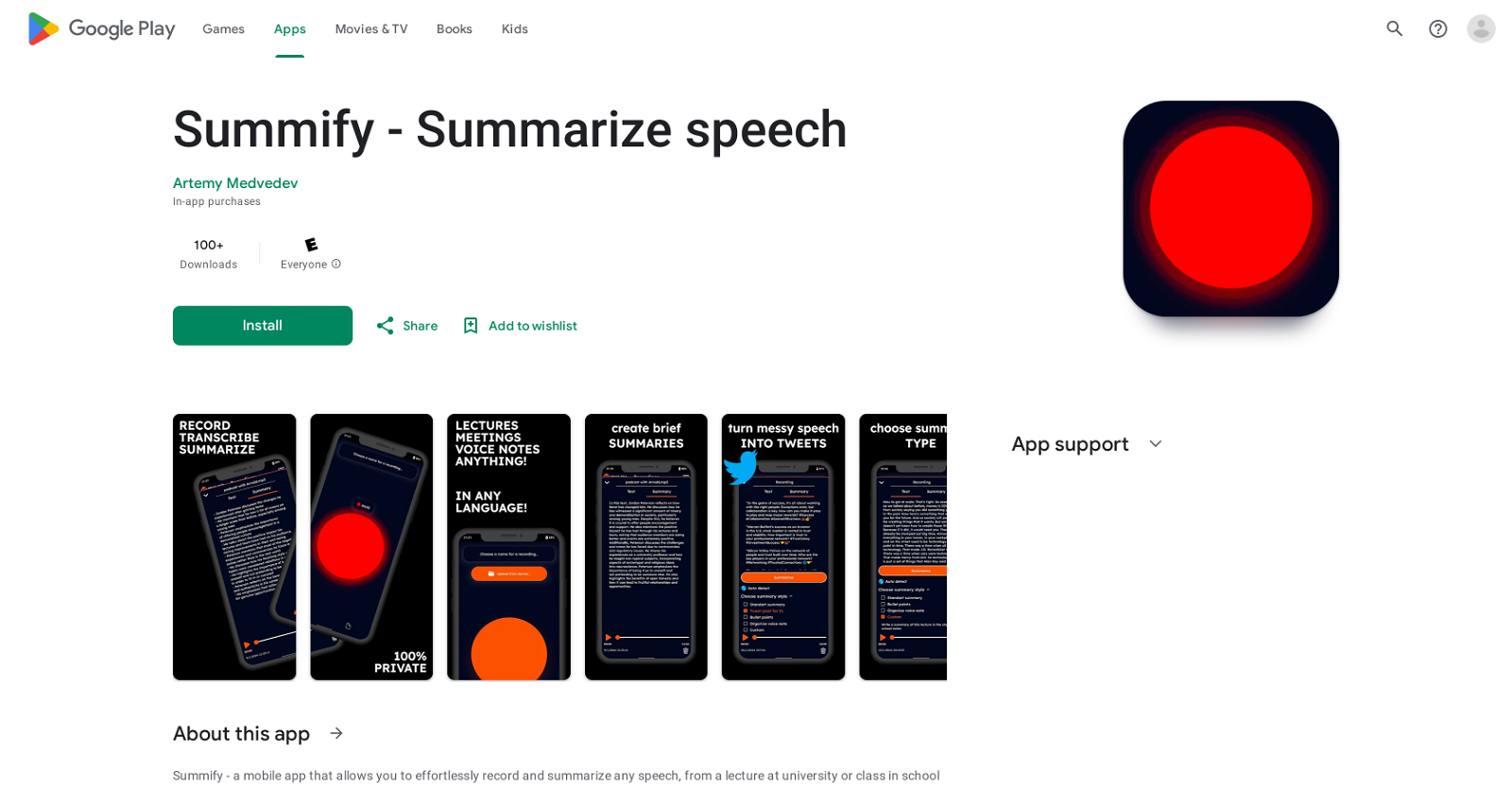 Summify - Summarize Speech website
