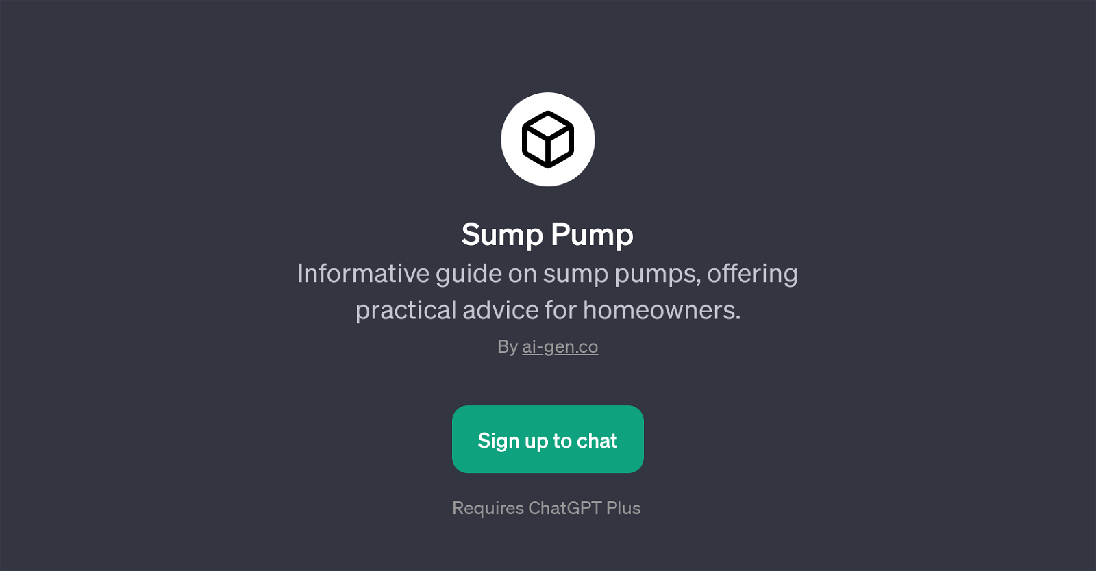 Sump Pump website