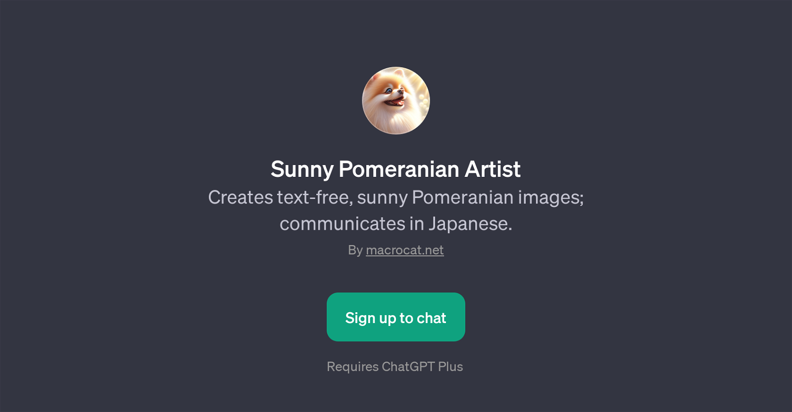 Sunny Pomeranian Artist website