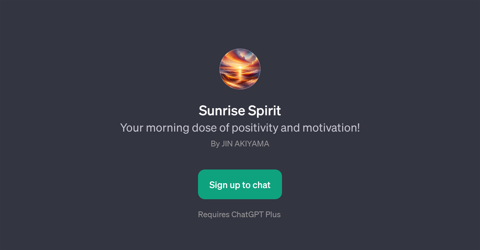 Sunrise Spirit website
