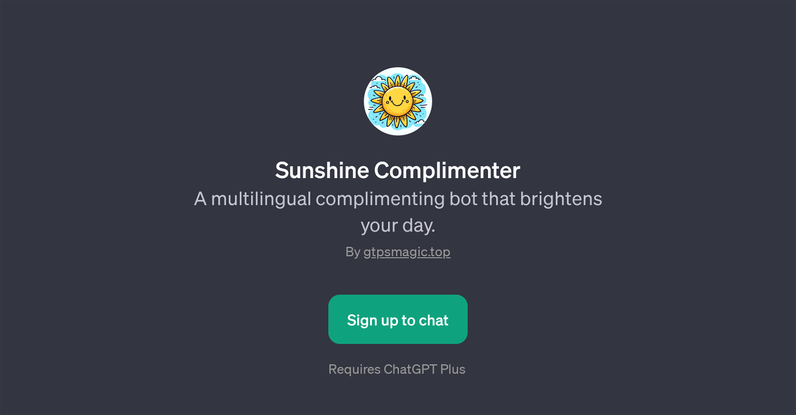 Sunshine Complimenter website
