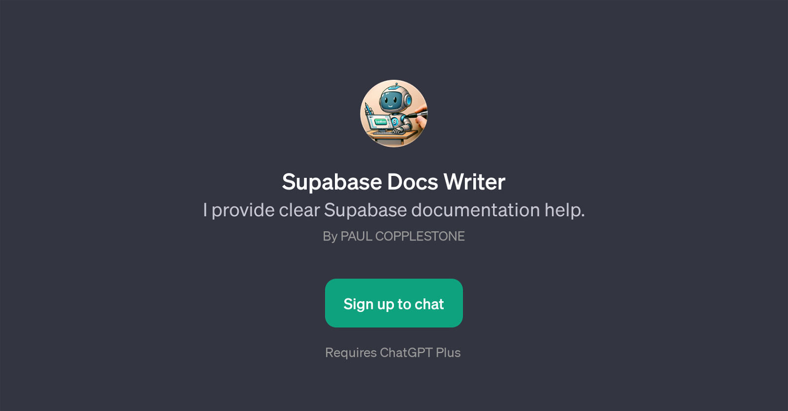 Supabase Docs Writer website