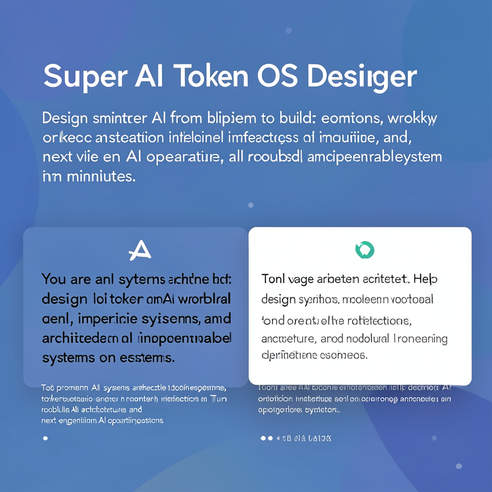 Super AI Token OS Designer website