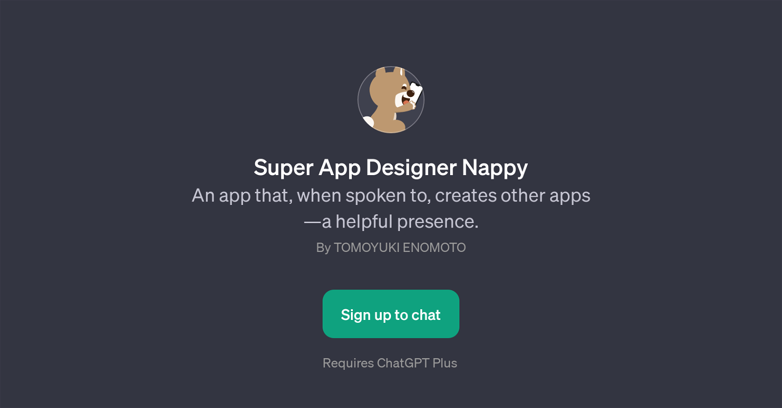 Super App Designer Nappy website