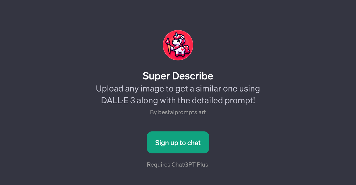 Super Describe website