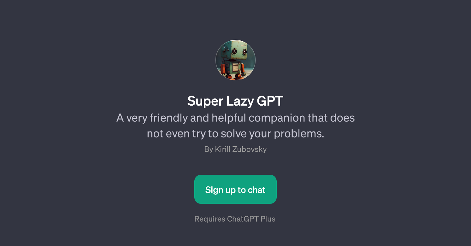 Super Lazy GPT website