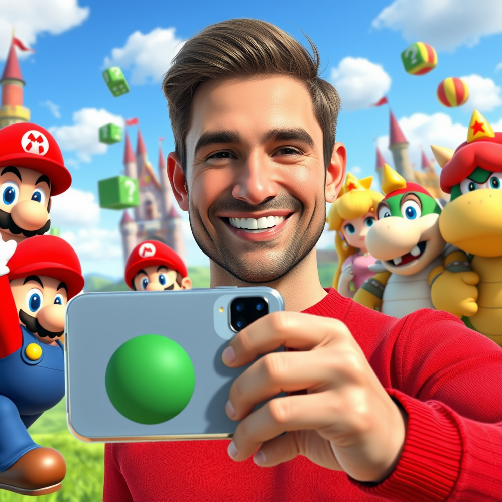 Super Mario Selfie Adventure website