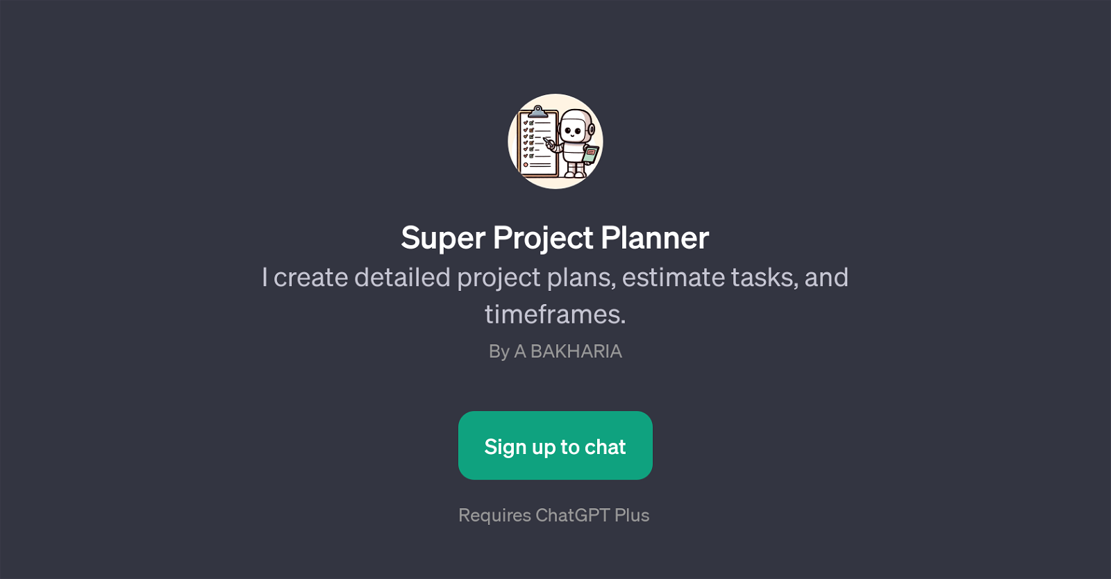 Super Project Planner website