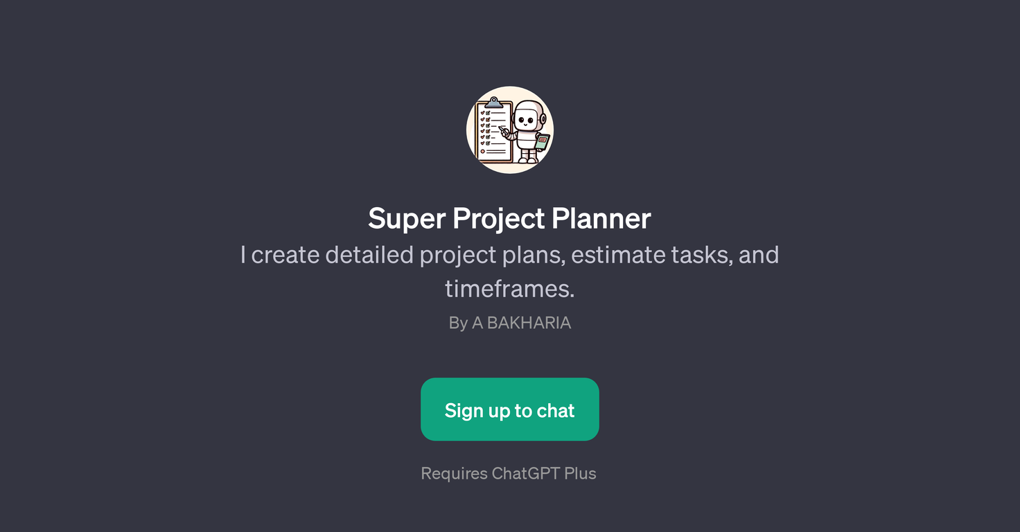 Super Project Planner website