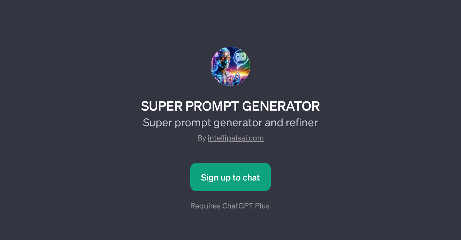 Super Prompt Generator website