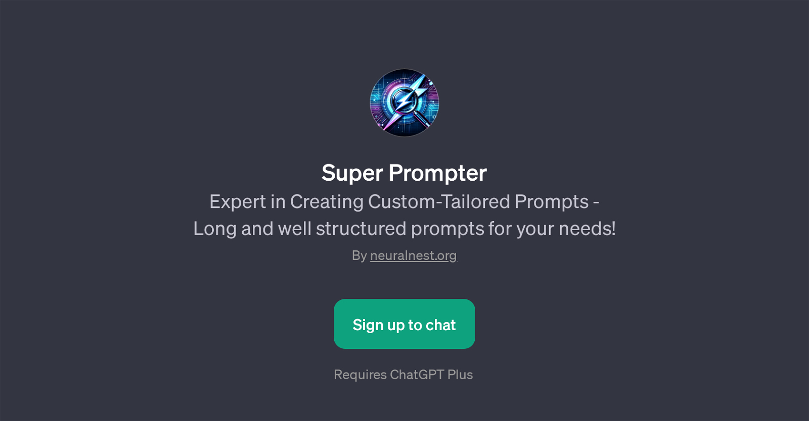 Super Prompter website