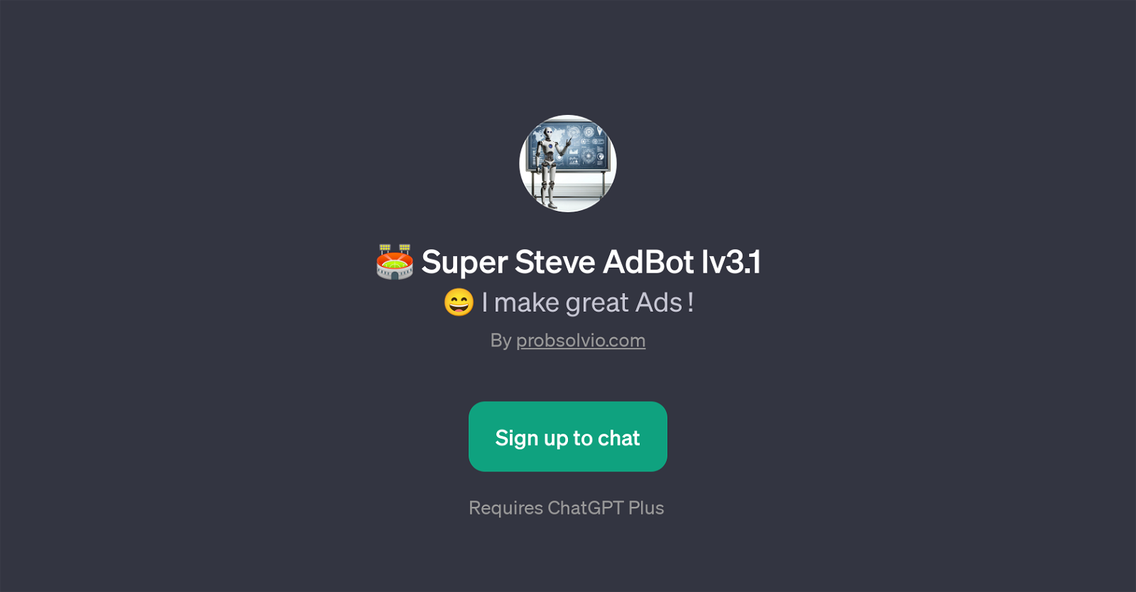 Super Steve AdBot lv3.1 website