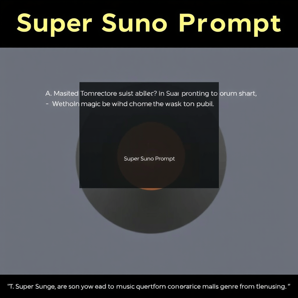 Super Suno Prompt website