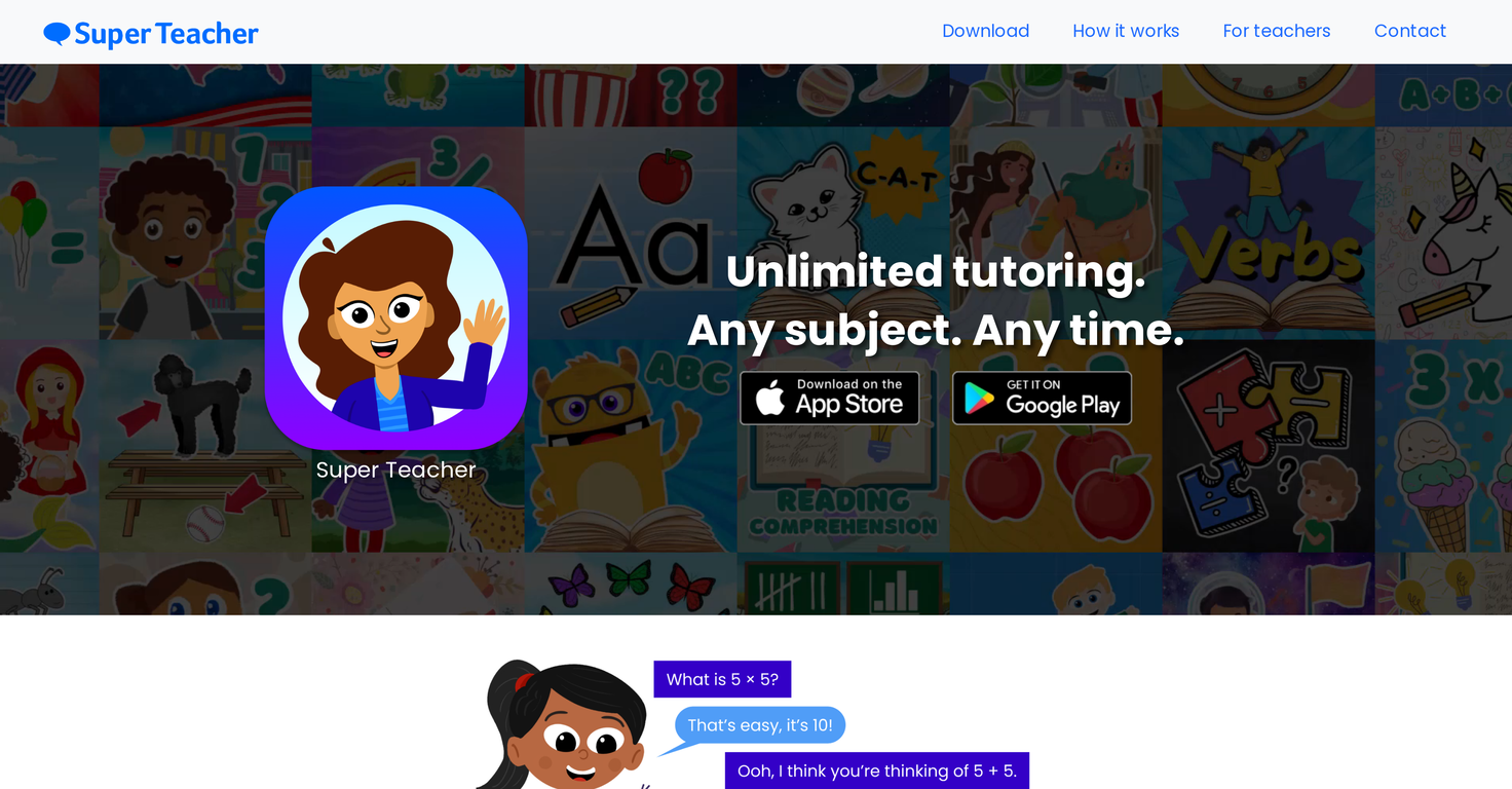 Super Teacher website