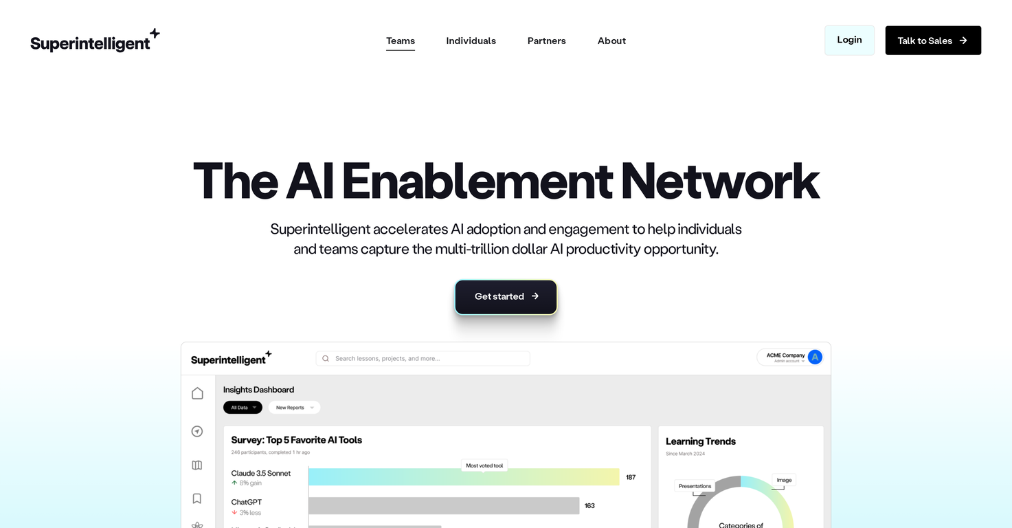 Superintelligent website