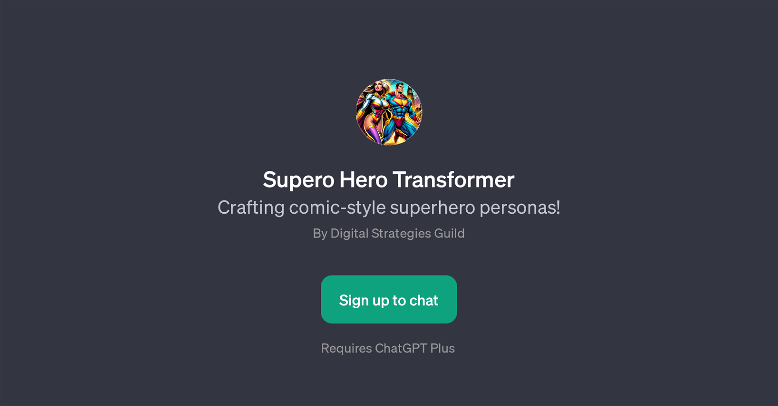 Supero Hero Transformer website