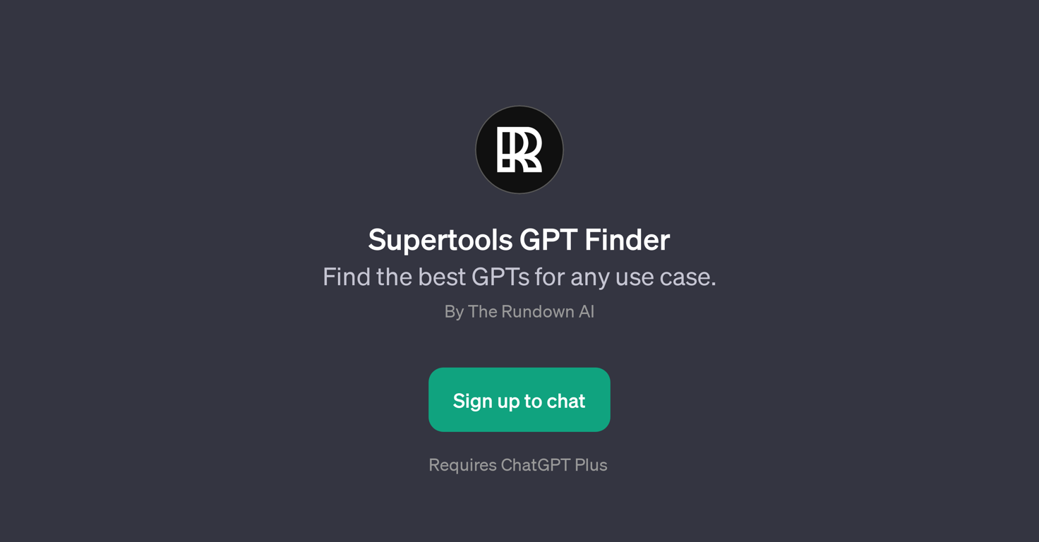 Supertools GPT Finder website